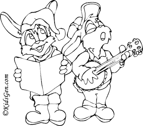 500x440 Christmas Pictures To Color For Kids