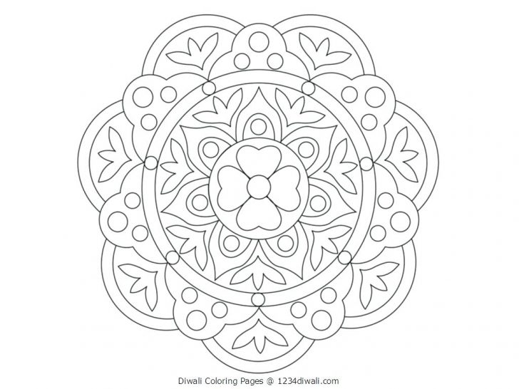 728x546 Coloring Pages Christmas Page For Kids Light Festival Diwali Size