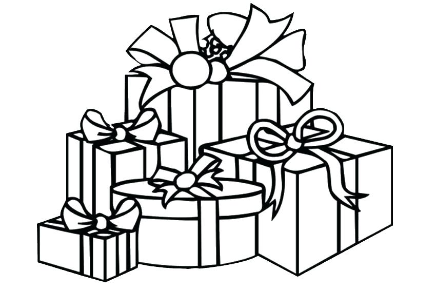 850x567 Christmas Present Coloring Pages Presents For Coloring Pages