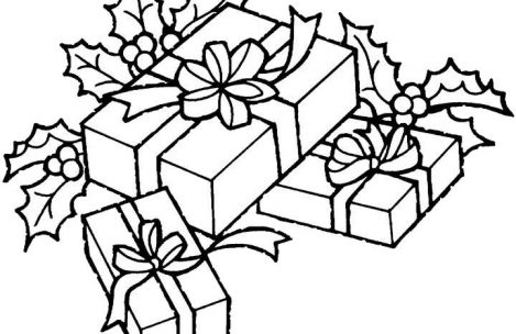 469x304 Christmas Gifts Coloring Pages Just Colorings