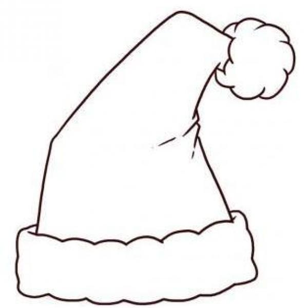 600x600 How To Draw A Santa Claus Hat To Colour