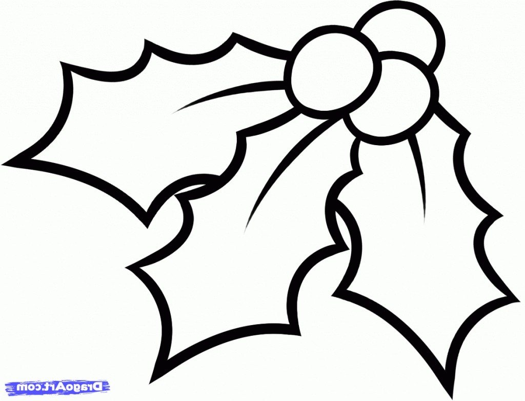 1024x782 Coloring Pages Christmas Holly Best Of Christmas Drawings