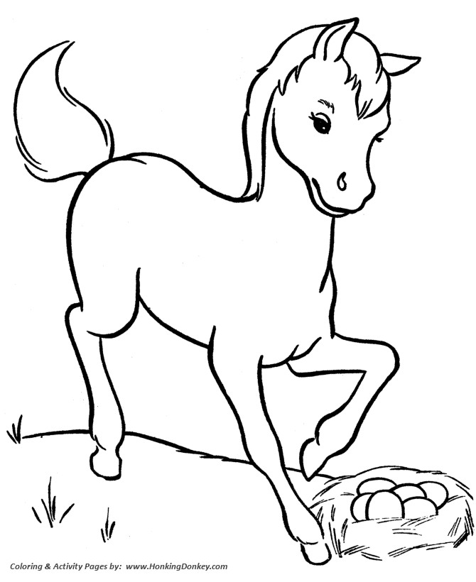 670x820 Horse Coloring Pages Farm Horses Coloring Page Honkingdonkey