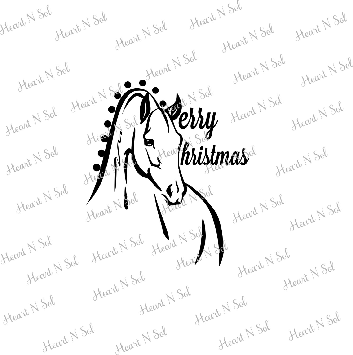 1492x1500 Christmas, Christmas Horse, Merry Christmas, Svg, Eps, Dxf