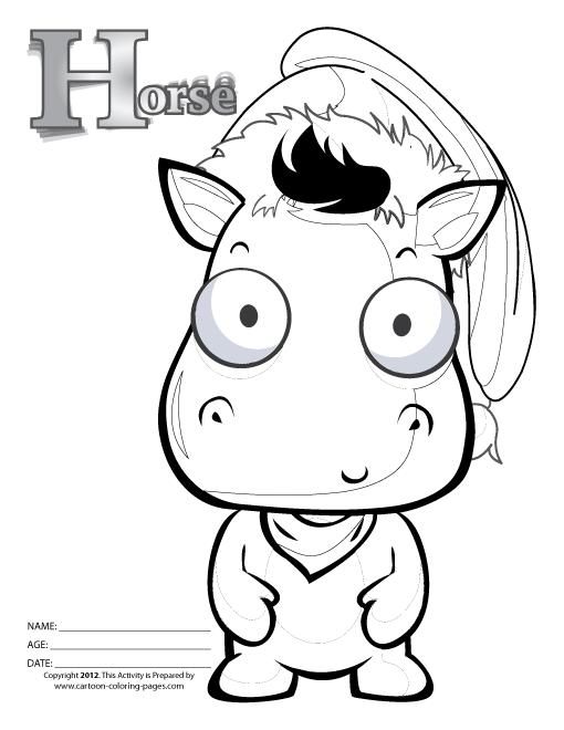 510x660 Christmas Horse Coloring Pages