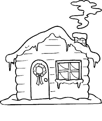 390x460 Christmas House Christmas House Coloring Page 75 Coloring Pages