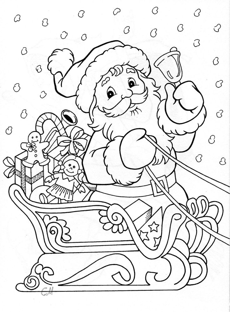 736x996 Coloring Christmas Pictures