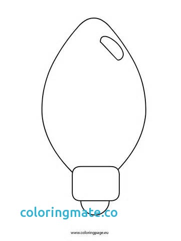 Christmas Light Bulb Drawing at GetDrawings | Free download