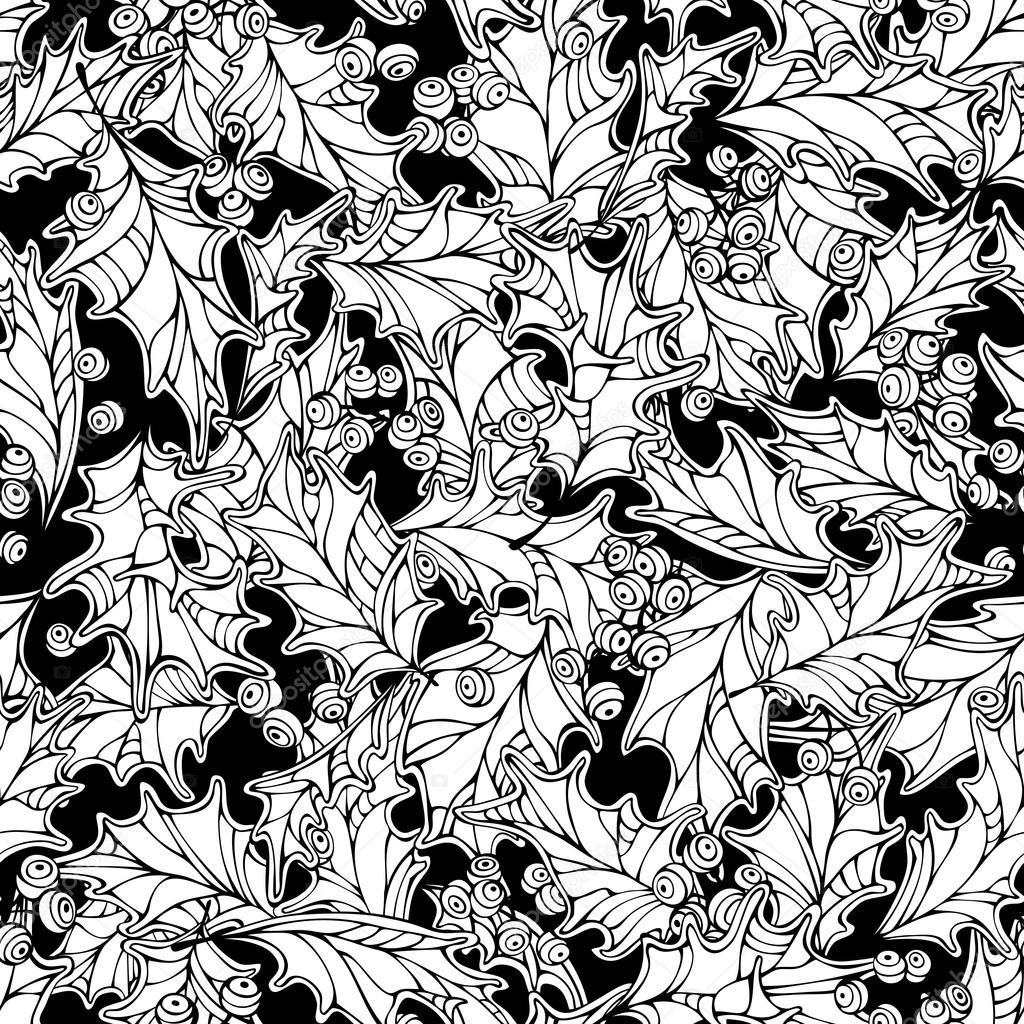 1024x1024 Christmas Mistletoe Seamless Pattern. Stock Vector Maljuk