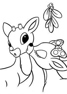 236x330 Mistletoe Coloring Page