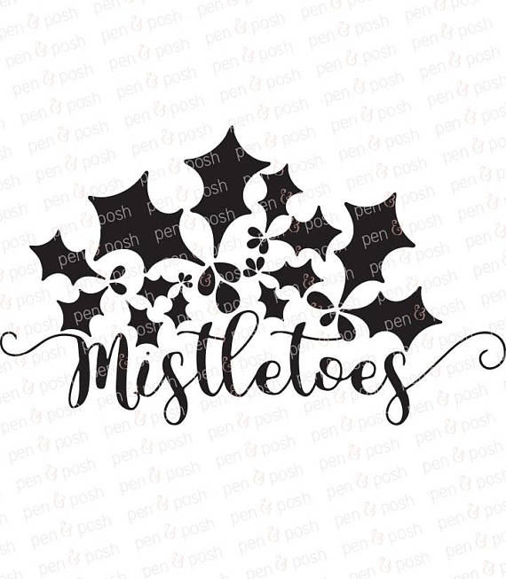 570x653 Mistletoe Svg