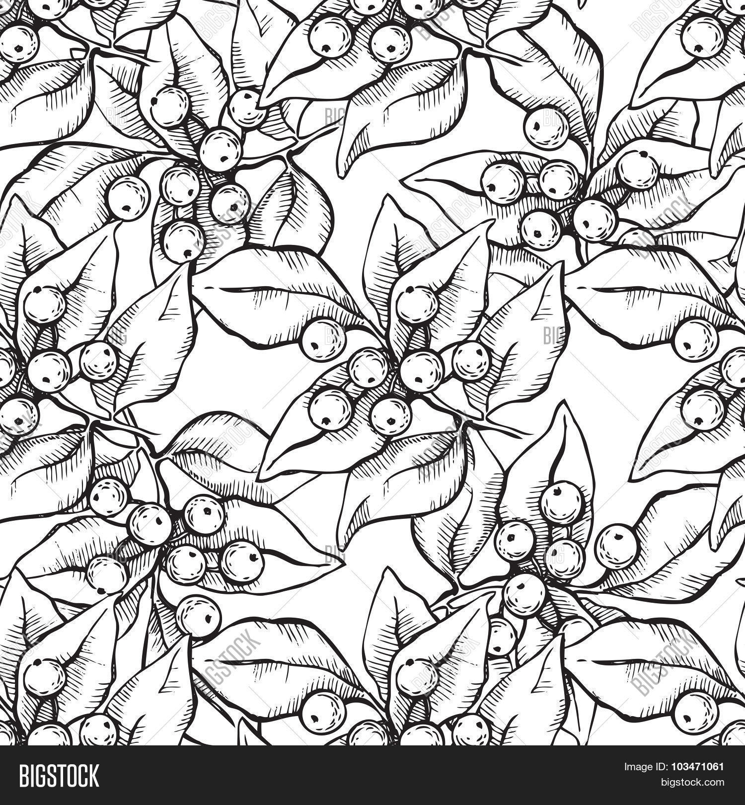 1500x1620 Vector Seamless Christmas Hand Vector Amp Photo Bigstock