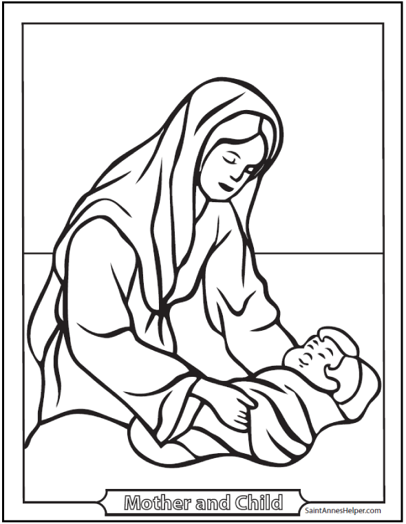 Christmas Nativity Drawing