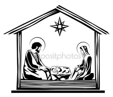 Christmas Nativity Scene Drawing at GetDrawings | Free download