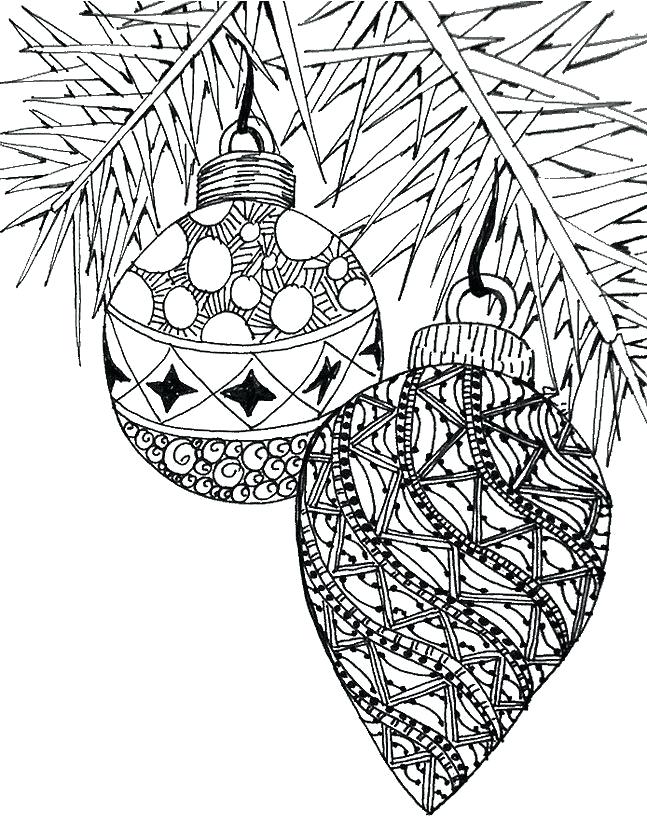 647x825 Christmas Ornaments Coloring Page Ornaments Coloring Pages