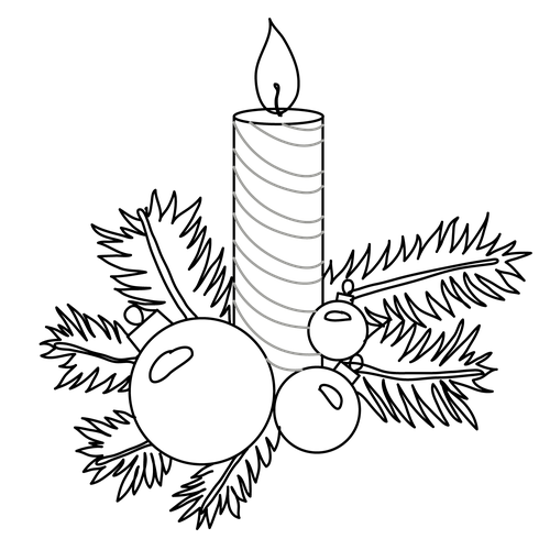 500x500 Christmas Decorations Easy To Draw