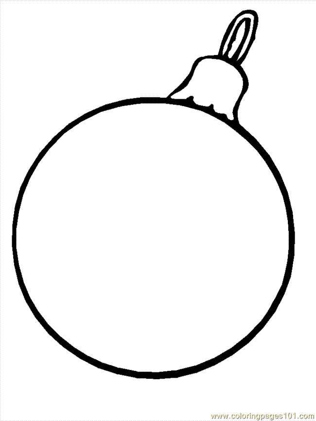 650x866 Christmas Ornaments Coloring Page