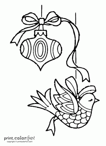 363x500 Christmas Ornament Coloring Pages Printable. Free Christmas