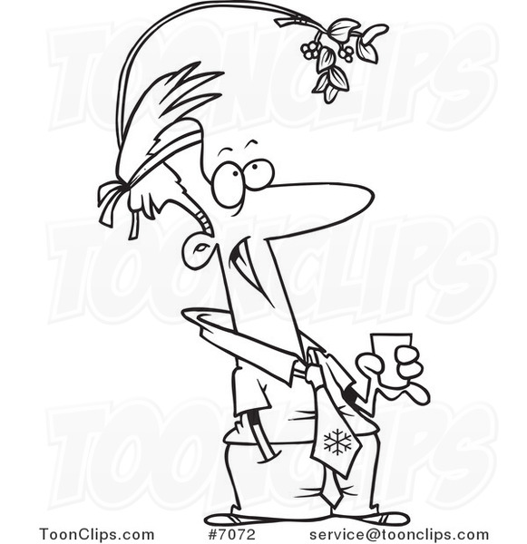 581x600 Cartoon Black And White Line Drawing Of A Business Man Wearing