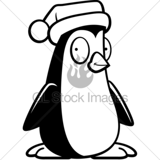325x325 Christmas Penguin Gl Stock Images