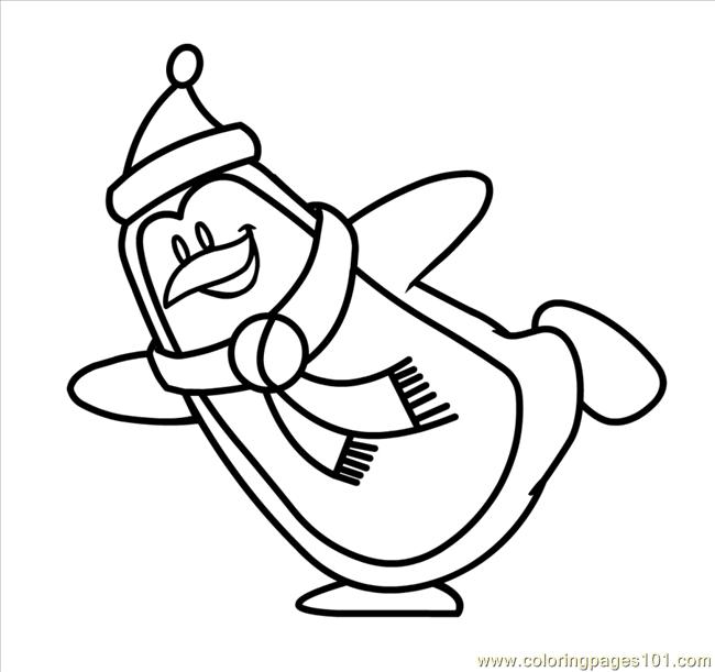 650x611 Christmas Penguin Coloring Pages Coloring Pages