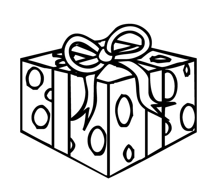 678x600 Christmas Gift Coloring Page Free Coloring Page