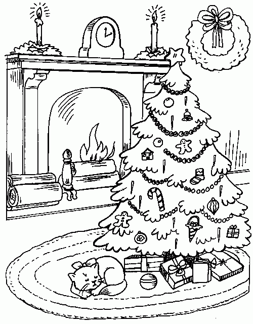 500x640 Christmas Tree With Presents Drawing Find Craft Ideas