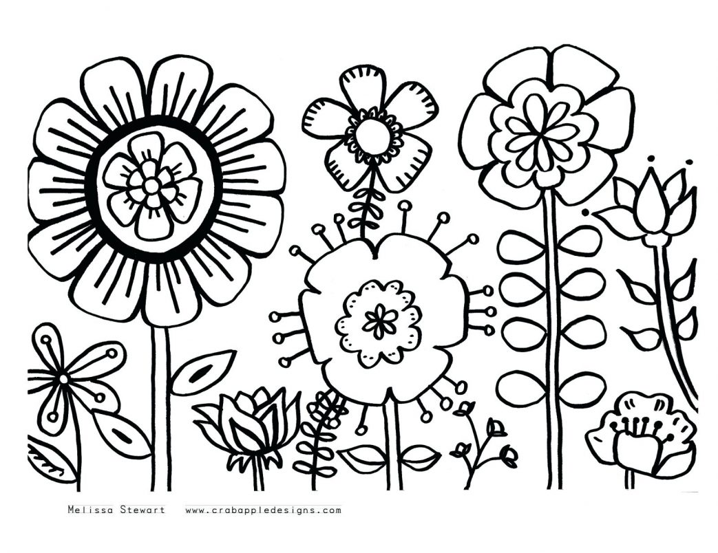 1043x804 Coloring Pages Christmas Presents Of Flowers Rose Is Beautiful