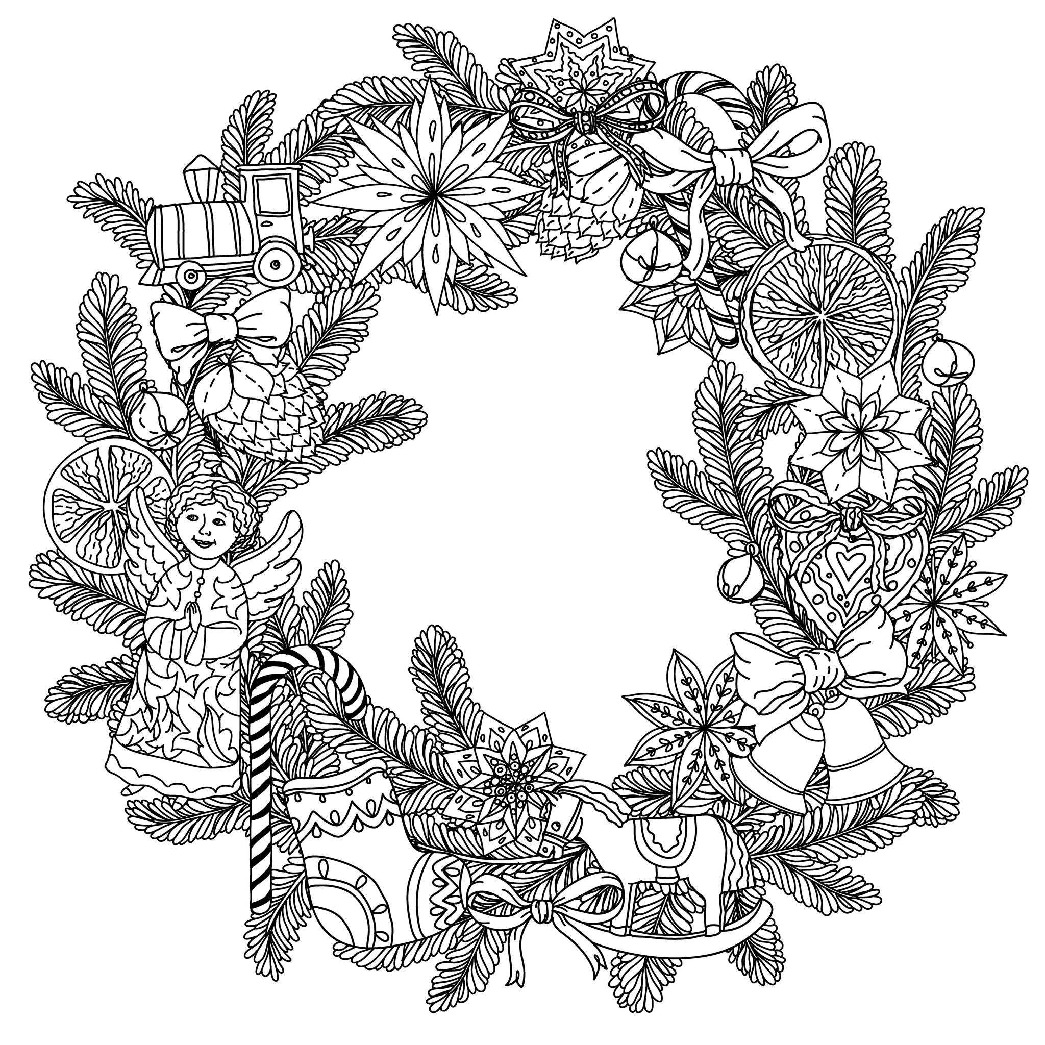 2048x2048 Christmas Wreath By Mashabr Christmas