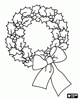 280x350 Cut Out Christmas Wreath Printable Merry Christmas Amp Happy New