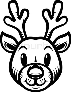 249x320 Christmas Reindeer Stock Vector Colourbox
