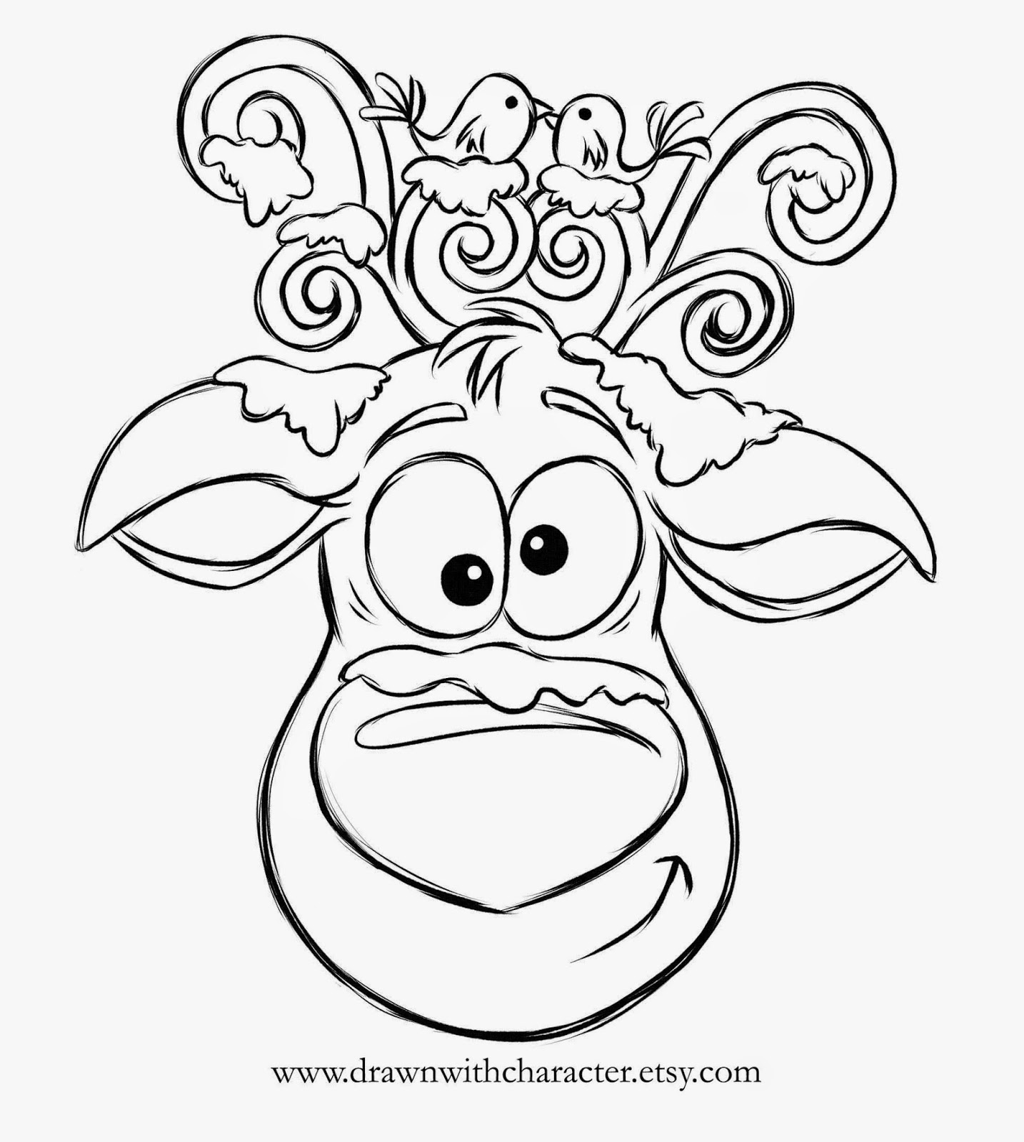 1434x1600 Drawn With Character Reindeer From Guest Post