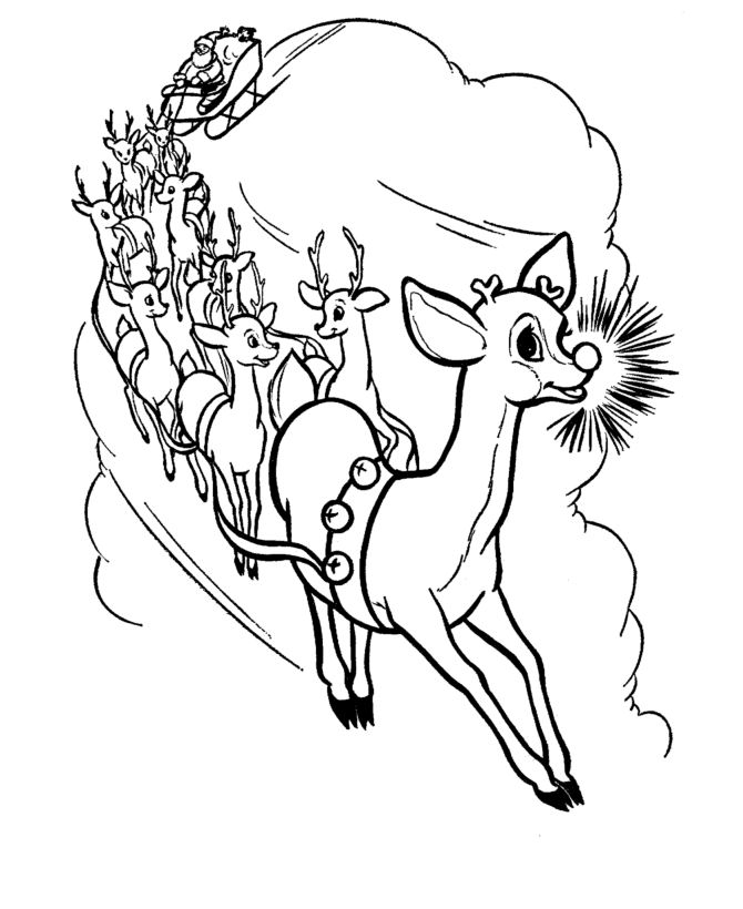 670x820 Christmas Gift 13 Christmas Reindeer Coloring Pages
