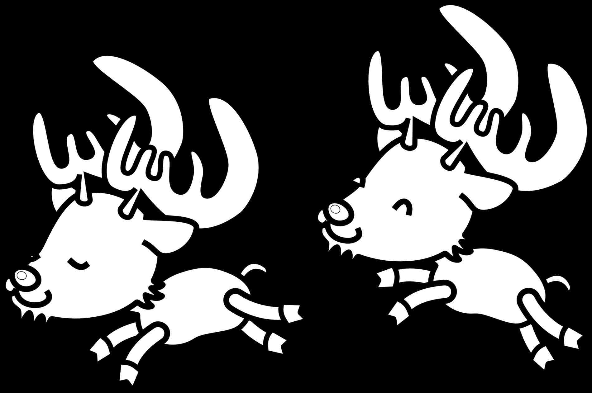 1900x1262 Cool Christmas Reindeer Drawings