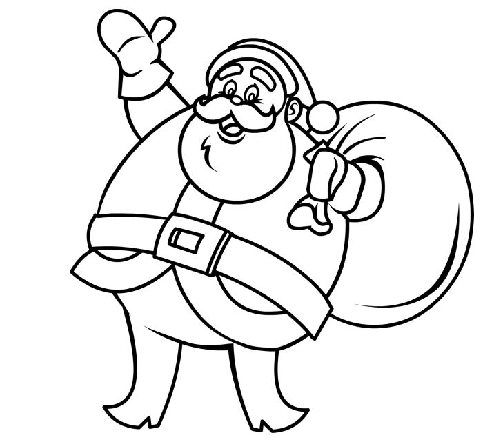 700x641 Cute Christmas Santa Claus Images, Pictures, Clipart, Drawing 2017