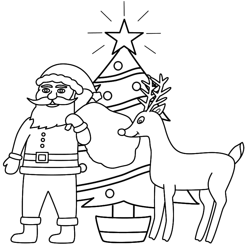 800x800 Drawn Santa Merry Christmas