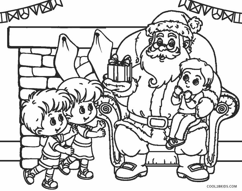 849x670 Free Printable Santa Coloring Pages For Kids Cool2bkids