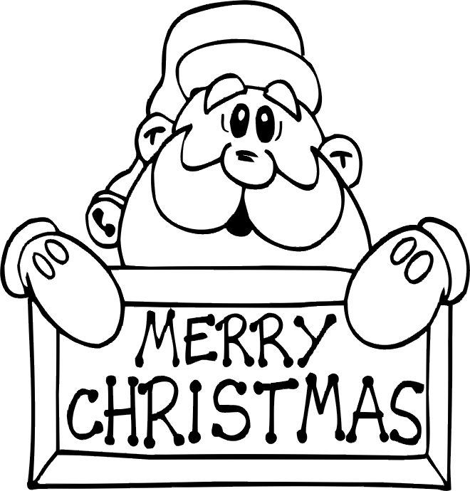 660x690 Merry Christmas Santa Coloring Pages Printable Coloring Pages