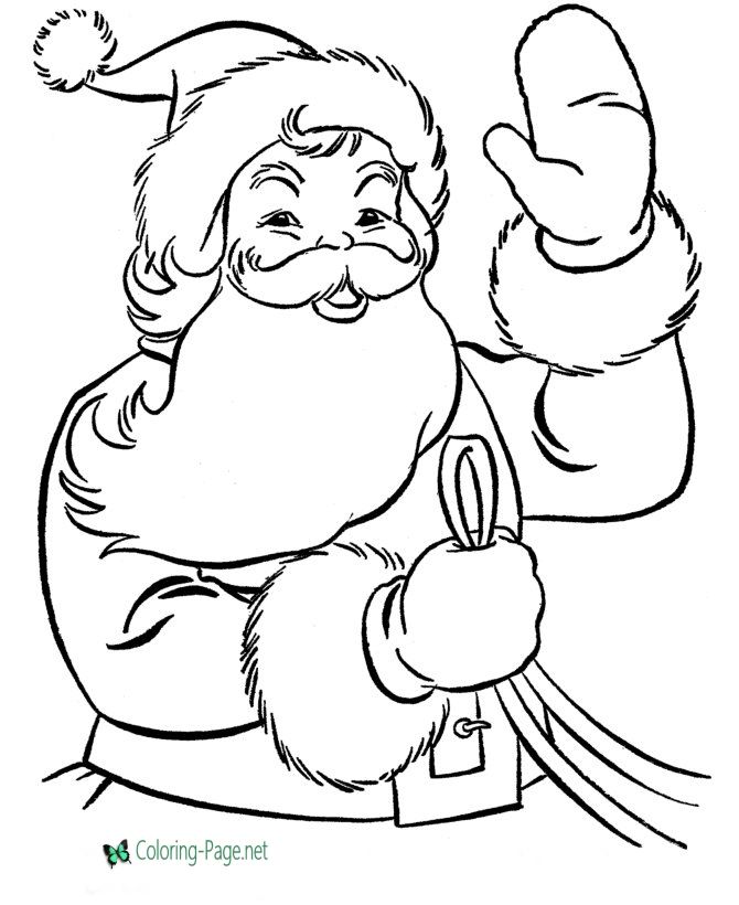 670x820 The Best Santa Coloring Pages Ideas On Christmas