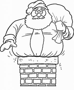 300x365 Christmas Santa Claus Coloring Pages