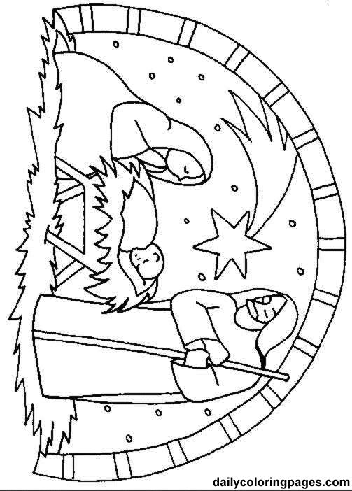 503x702 Scenery Coloring Pages For Christmas