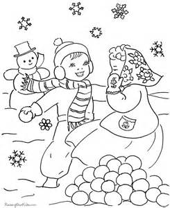 245x300 Coloring Pages Winter Scenery Pictures