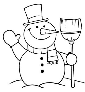 Christmas Snowman Drawing at GetDrawings | Free download