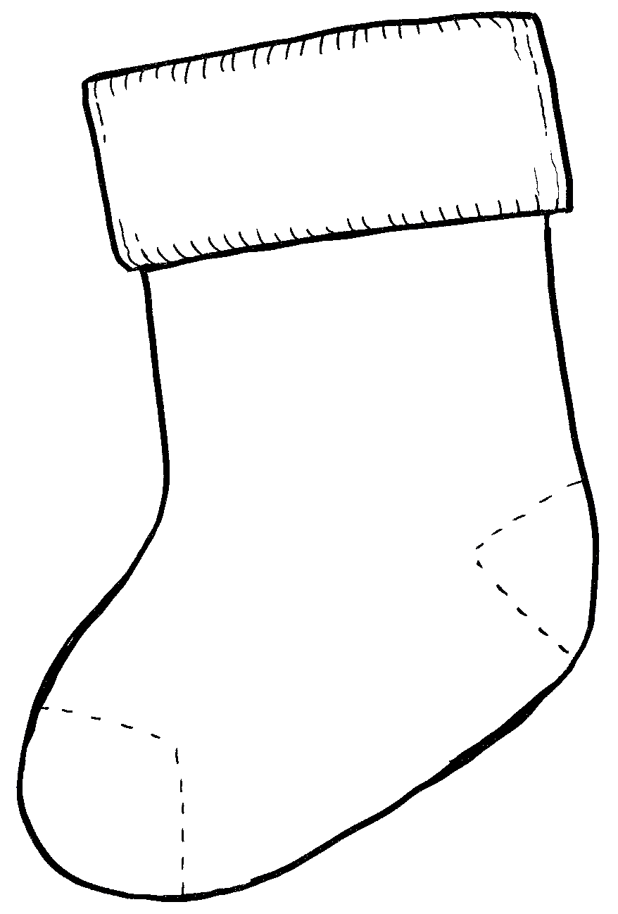 878x1298 Christmas ~ Christmas Stocking Drawing Picchristmas Pic Prancing