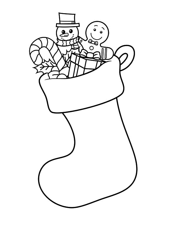 600x777 How To Draw Christmas Stockings Coloring Pages