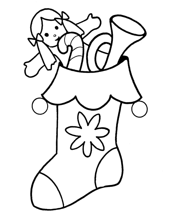 670x820 Stocking Stuffers Coloring Pages To Snazzy Page Draw Christmas