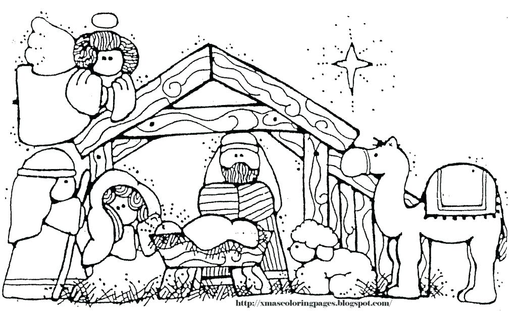 1024x624 Free Printable Nativity Coloring Pages Printable Nativity Coloring