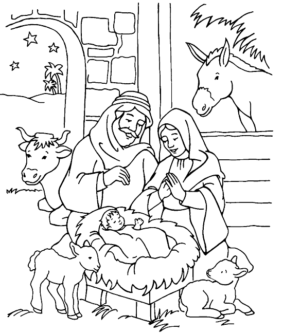 550x650 Jesus Birth Drawing Jesus Birth Images For Drawing