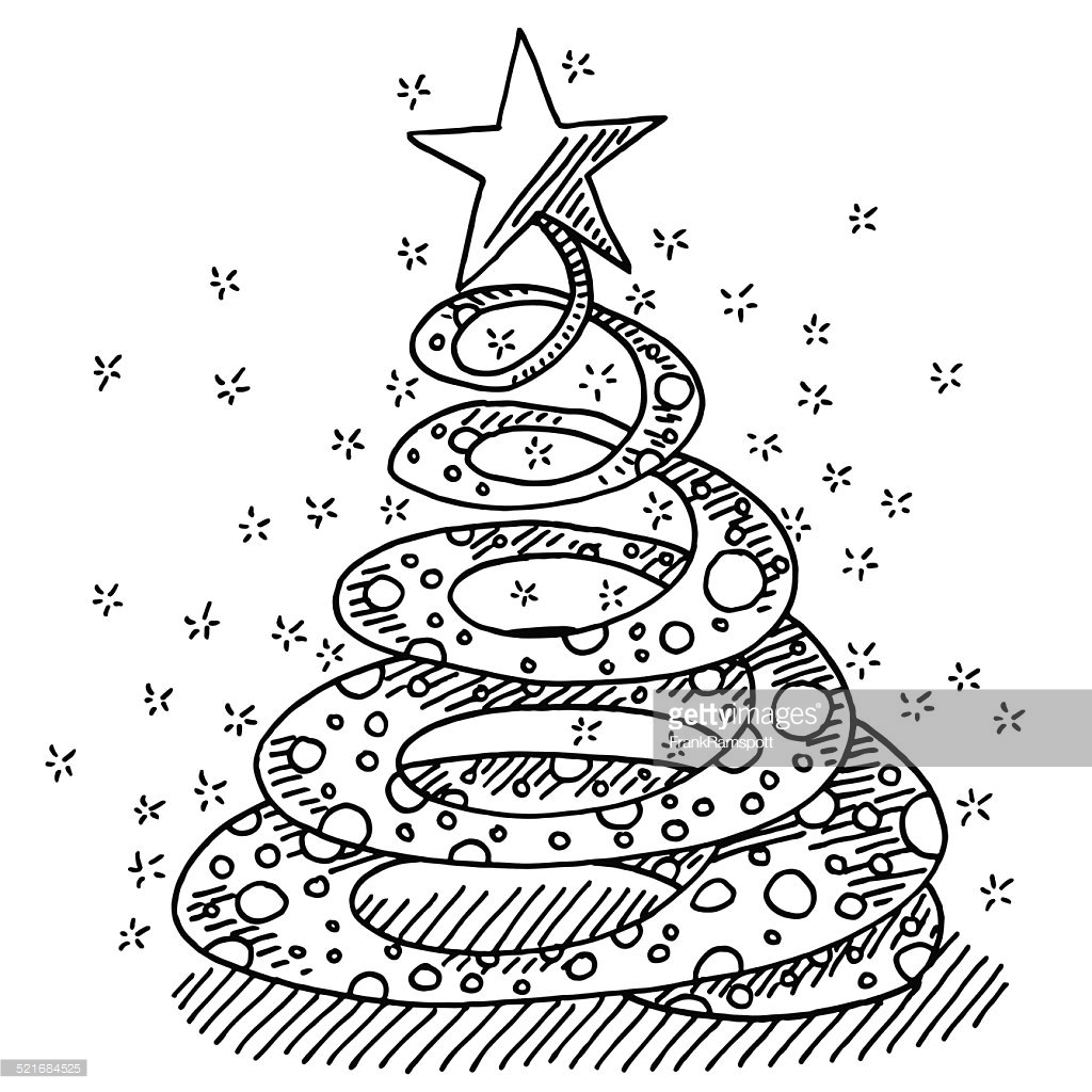 1024x1024 Christmas Tree Drawing