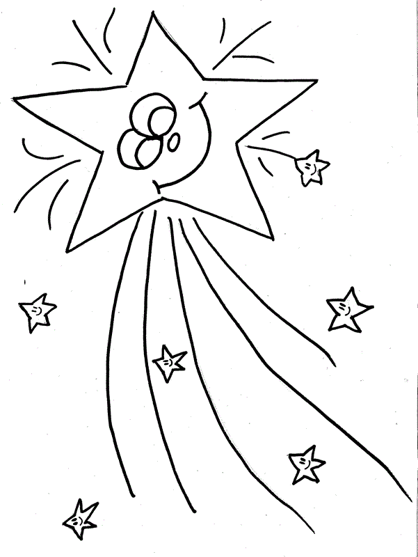 601x800 Christmas Star Coloring Page 535996